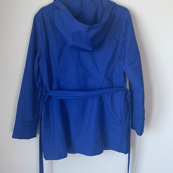 Cleo Blue Trench Coat - Women's Large - Picture 4 of 15